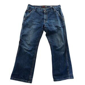 Ariat Mens Work Jeans Size 34/30 Flame-Resistant Low Rise M4 Boot Leg Cotton